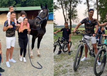 Cristiano Ronaldo com a família (Crédito: Reprodução Instagram)