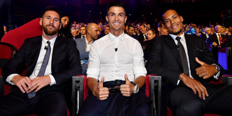 Messi, CR7 e Van Dijk (Crédito: Getty Images)