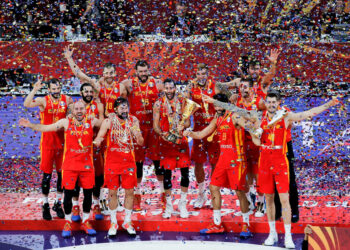 Equipe espanhola no Mundial de Basquete (Crédito: Getty Images)