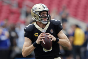 Drew Brees para arremesso (Crédito: Getty Images)