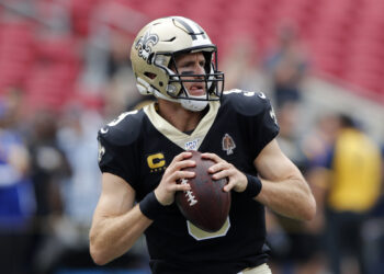 Drew Brees para arremesso (Crédito: Getty Images)