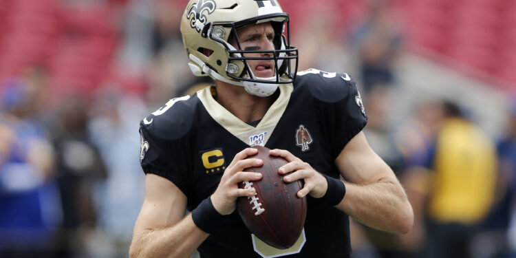 Drew Brees para arremesso (Crédito: Getty Images)