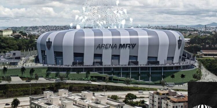 Projeção da Arena MRV (Crédito: Divulgação Atlético-MG)