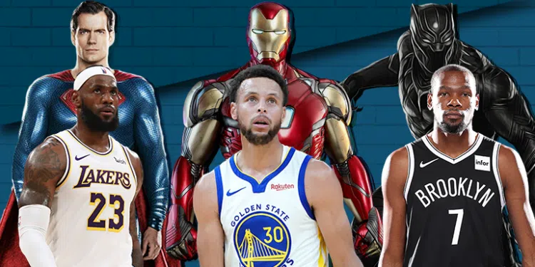 NBA e seus super-heróis: a temporada 2019/20 vai começar! (Crédito: Getty images/ Divulgação Marvel e Warner Bros Pictures)