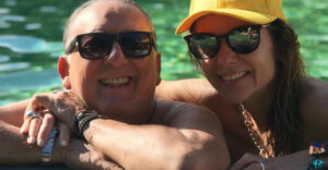 Galvão Bueno e a esposa, Desirée Soares (Crédito: Reprodução/Instagram)