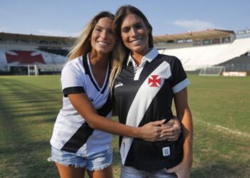 Bia e Bianca irão fazer uma série de vídeos para a Vasco TV (Crédito: Divulgação Vasco / Rafael Ribeiro)