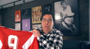 Casagrande a Galvão: "Estou te esperando para trabalhar. Não demore muito” (Crédito: Transmissão TV Globo)