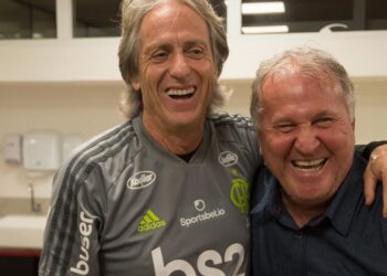 Jorge Jesus e Zico (Crédito: Instagram)