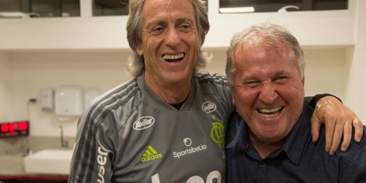 Jorge Jesus e Zico (Crédito: Instagram)
