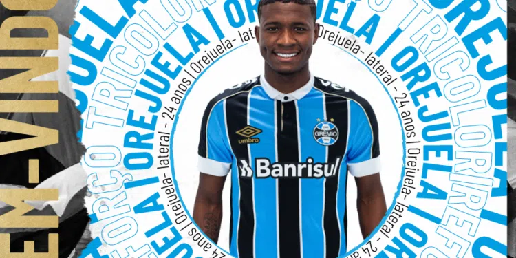 Orejuela fecha com o Grêmio (Crédito: Reprodução Twitter)