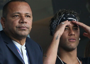 Neymar e Neymar Pai (Crédito: Getty Images)
