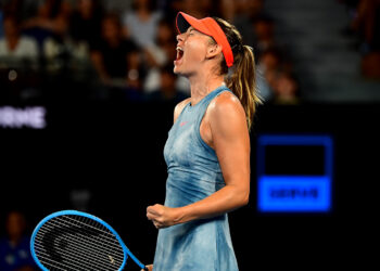 Sharapova também recebeu o prêmio de Humanitária do ano pela WTA em 2008 (Crédito: Ben Solomon/Tennis Australia)