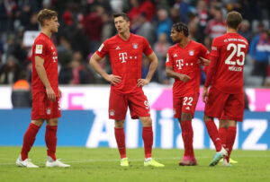 Jogadores do Bayern de Munique lamentaram o resultado (Crédito: GettyImages)