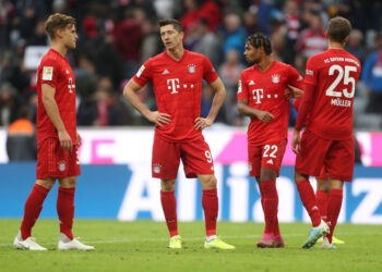 Jogadores do Bayern de Munique lamentaram o resultado (Crédito: GettyImages)