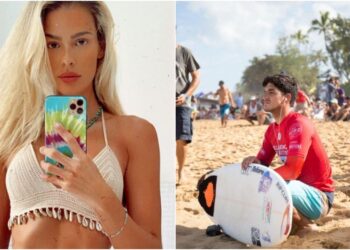 Famosos estariam juntos há mais de uma semana (Crédito: Instagram / WSL / Tony Heff)