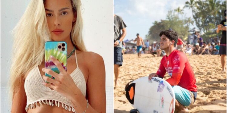 Famosos estariam juntos há mais de uma semana (Crédito: Instagram / WSL / Tony Heff)