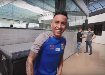 Santos não paga parcela milionária de Cueva (Crédito: Transmissão TV Santos)