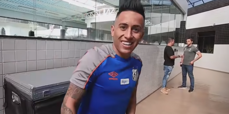 Santos não paga parcela milionária de Cueva (Crédito: Transmissão TV Santos)