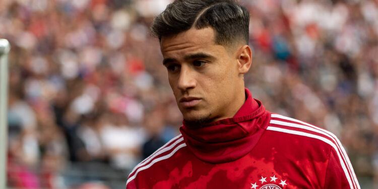 Philippe Coutinho em ação com a camisa do Bayern de Munique (Crédito: GettyImages)
