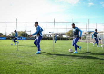Grêmio segue treinando no CT Luiz Carvalho (Crédito: Lucas Uebel / Grêmio FBPA / Fotos Públicas)
