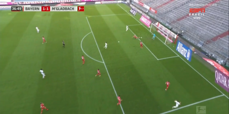 Zirkzee e Goretzka foram os autores dos gols (Crédito: Transmissão ESPN)