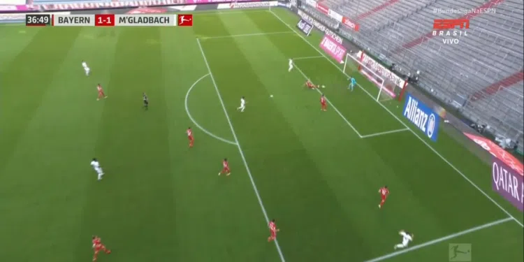 Zirkzee e Goretzka foram os autores dos gols (Crédito: Transmissão ESPN)