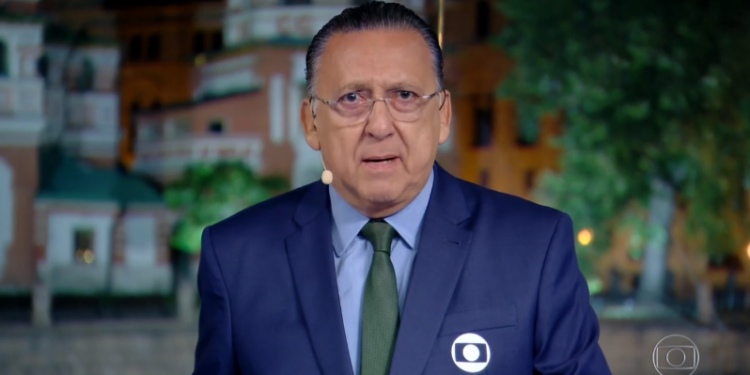 Galvão Bueno é um dos principais narradores esportivos do Brasil (Crédito: Transmissão TV Globo)