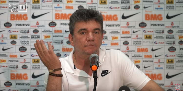 Andrés Sanchez, presidente do Corinthians (Crédito: Transmissão TV Corinthians)
