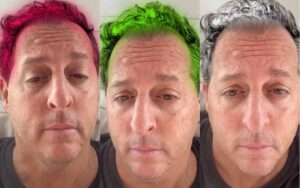 Benjamin teve que pintar o cabelo (Crédito: Instagram)
