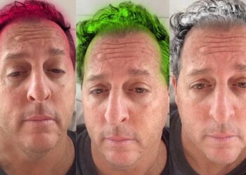 Benjamin teve que pintar o cabelo (Crédito: Instagram)