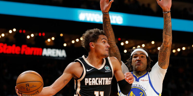 Atlanta Hawks x Golden State Warriors, em dezembro (Crédito: GettyImages)
