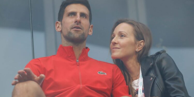 Novak Djokovic e Jelena testaram positivo para a Covid-19 há nove dias (Crédito: GettyImages)