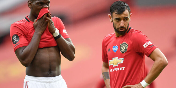 Bruno Fernandes e Pogba chamam atenção em goleada do Manchester United (Crédito: GettyImages)