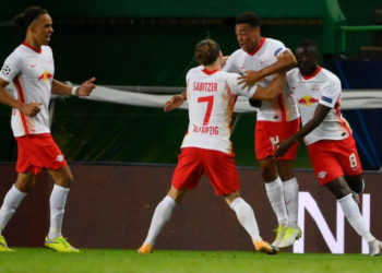 Jogadores do Red Bull Leipzig (Crédito: GettyImages)