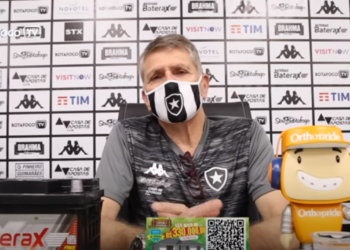 Botafogo empata em amistoso, mas deixa Autuori satisfeito (Crédito: Transmissão Botafogo TV)