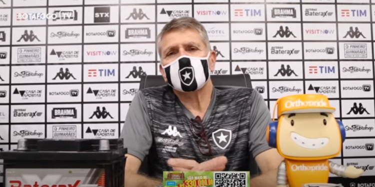 Botafogo empata em amistoso, mas deixa Autuori satisfeito (Crédito: Transmissão Botafogo TV)