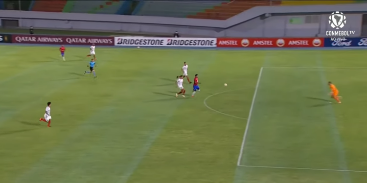 Jorge Wisltermann e Athletico-PR se enfrentaram na Libertadores (Crédito: Transmissão Conmebol TV - 15/09/2020)