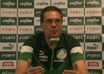Vanderlei Luxemburgo, treinador do Palmeiras (Crédito: Transmissão TV Palmeiras)