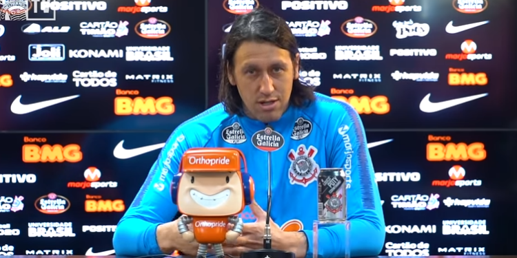 Cássio, goleiro do Corinthians (Crédito: Transmissão TV Corinthians)