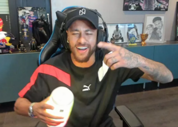 Neymar estreia seu canal na Twitch jogando CS:GO e Among Us (Crédito: Transmissão Twitch)