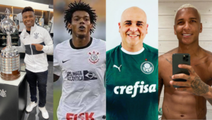 Edilson Capetinha, Romarinho, Marcos e Deyverson - jogadores do Palmeiras e Corinthians (Crédito: Instagram/GettyImages)