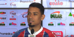 Lucca é regularizado no BID da CBF e pode estrear pelo Fluminense nesta quarta-feira, 14, contra o Atlético-MG (Crédito: Transmissão TV Bahêa)