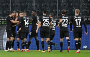O Borussia Mönchengladbach goleou o Shakhtar Donetsk por 6 a 0 na Ucrânia (Crédito: Getty Images)
