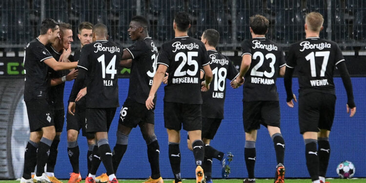 O Borussia Mönchengladbach goleou o Shakhtar Donetsk por 6 a 0 na Ucrânia (Crédito: Getty Images)