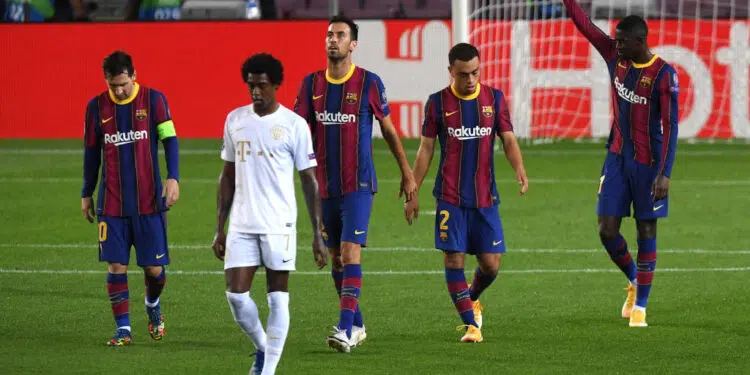 Ousmane Dembélé, Martin Braithwaite, Carles Alena, Junior Firpo e Samuel Umtiti estão na lista de dispensa do Barcelona (Crédito: Getty Images)