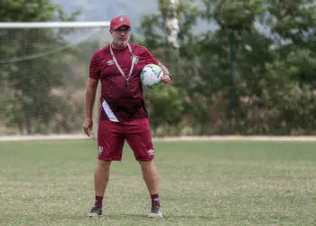 Odair Hellmann completou o 50º jogo no Tricolor (Crédito: LUCAS MERÇON / FLUMINENSE F.C / Fotos Públicas)