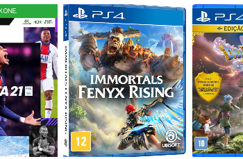Fifa 21, Immortals Fenyx Rising e Dragon Quest Xi S: confira os lançamentos em games na Amazon (Crédito: Reprodução/Amazon)