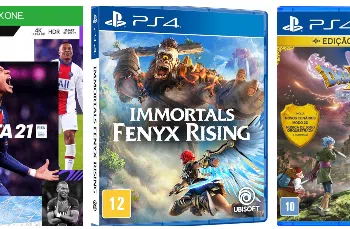 Fifa 21, Immortals Fenyx Rising e Dragon Quest Xi S: confira os lançamentos em games na Amazon (Crédito: Reprodução/Amazon)