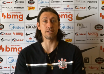 Cássio destaca trabalho de Mancini e atribui evolução do Corinthians ao técnico (Crédito: Reprodução/ YouTube)
