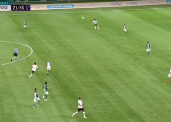 Palmeiras x Vasco - Campeonato Brasileiro (Crédito: Transmissão TV Globo)